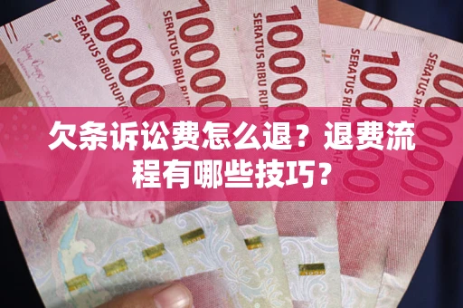 济南欠条诉讼费怎么退？退费流程有哪些技巧？