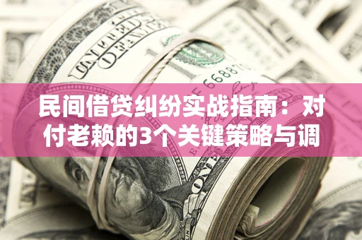 济南民间借贷纠纷实战指南：对付老赖的3个关键策略与调解盲区解析