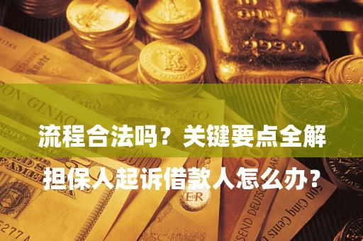济南

担保人起诉借款人怎么办？流程合法吗？关键要点全解析