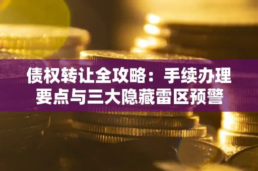 济南债权转让全攻略：手续办理要点与三大隐藏雷区预警