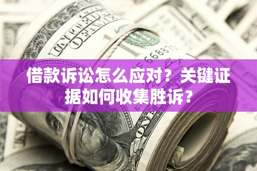 济南借款诉讼怎么应对？关键证据如何收集胜诉？